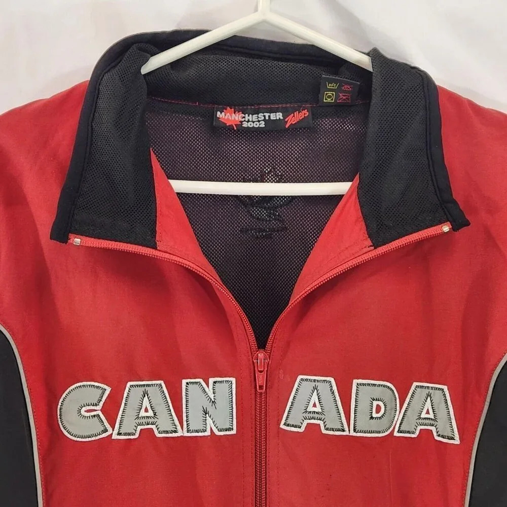 Canada 2002 Commonwealth Games Team Issue Ping Pong Jacket Vest Zellers Mens S - Picture 5 of 11